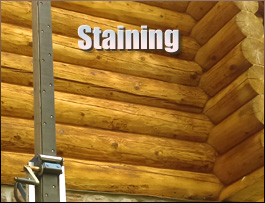  Menifee County, Kentucky Log Home Staining